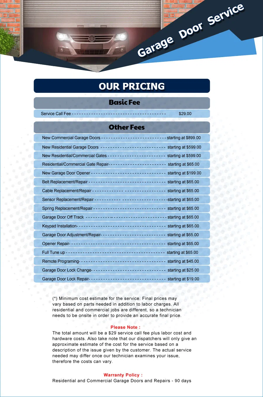 Eagle Garage Door Service Morrison, CO 303-305-0161