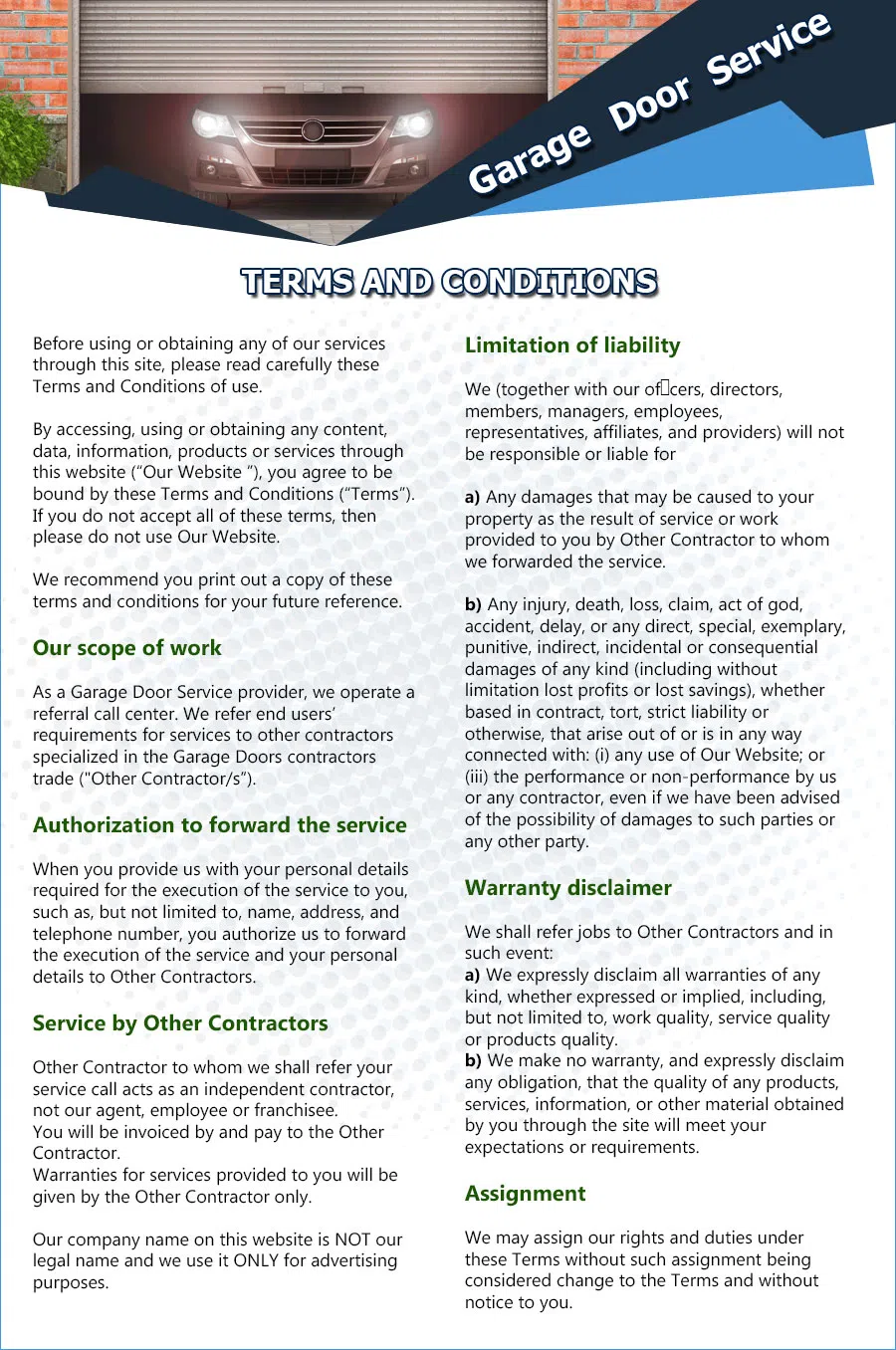 Eagle Garage Door Service Morrison, CO 303-305-0161